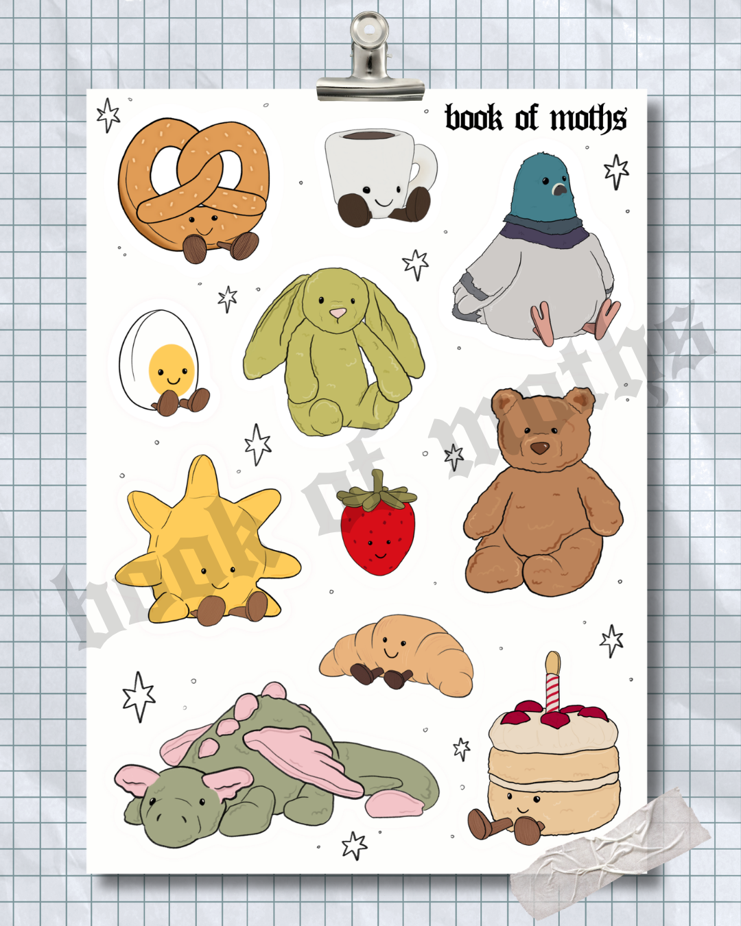Plushie Lover Sticker Sheet