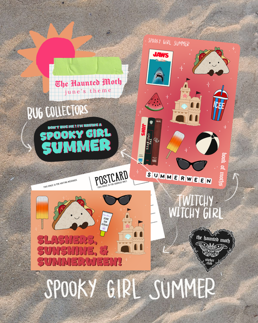 Haunted Moth Sticker Club ~ Twitchy Witchy Girl