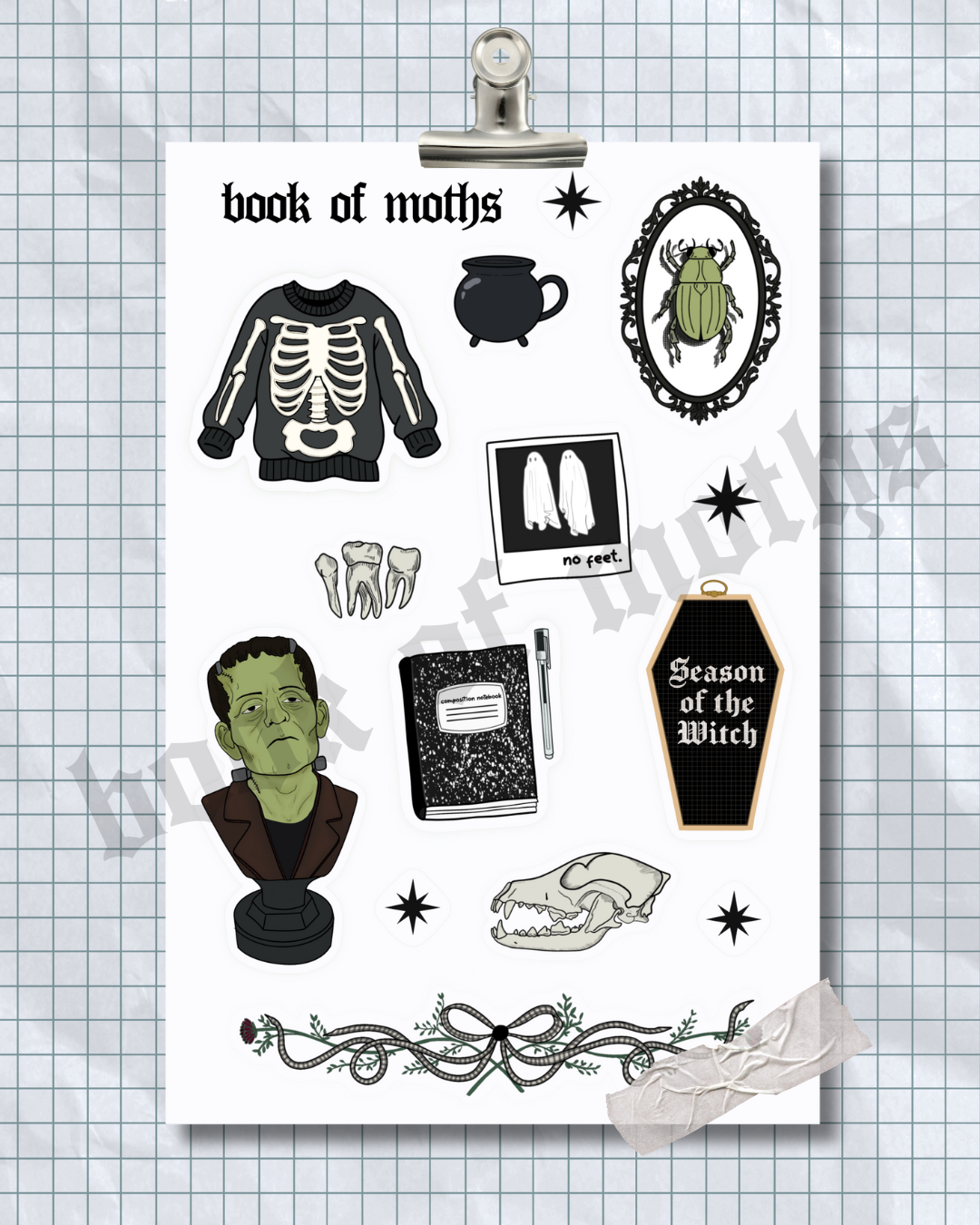 Graveyard Notes Sticker Sheet