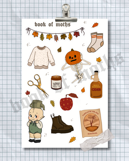 November Vibes Sticker Sheet