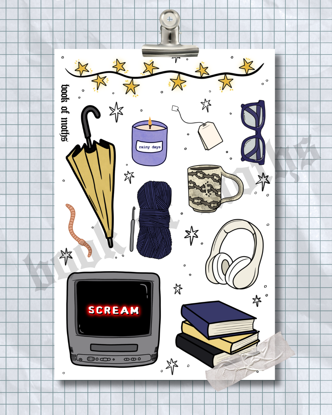 Rainy Day Sticker Sheet