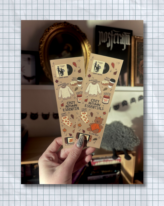 Cozy Autumn Bookmark