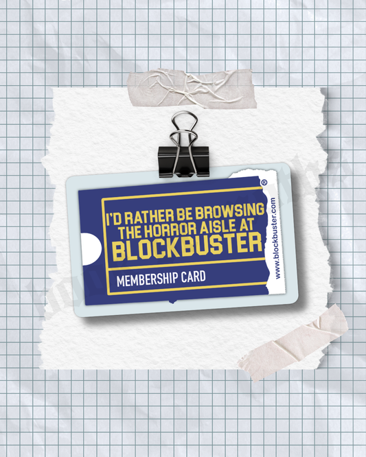 Misprint Blockbuster Card Sticker