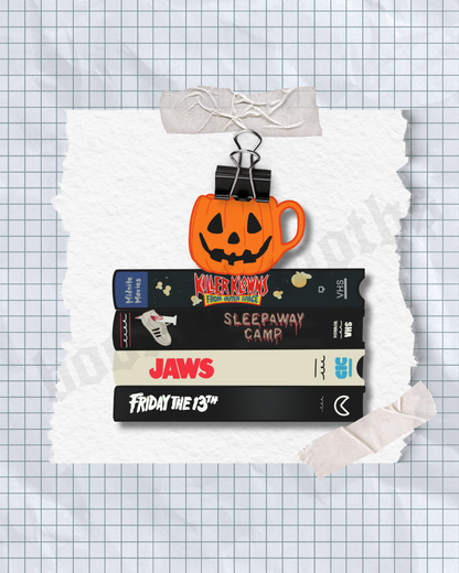 Spooky VHS Stack Sticker