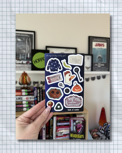 Twitchy Witchy Girl Sticker Sheet