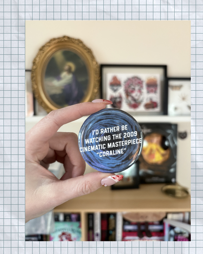 Coraline Button Pin