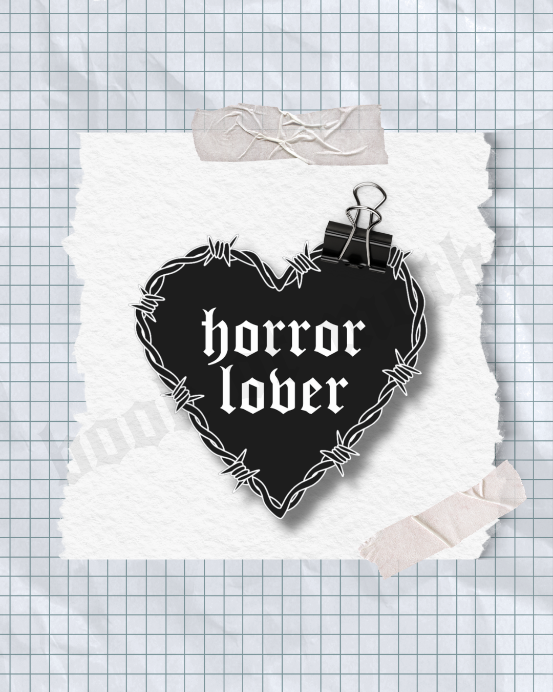 Horror Lover Holographic Sticker