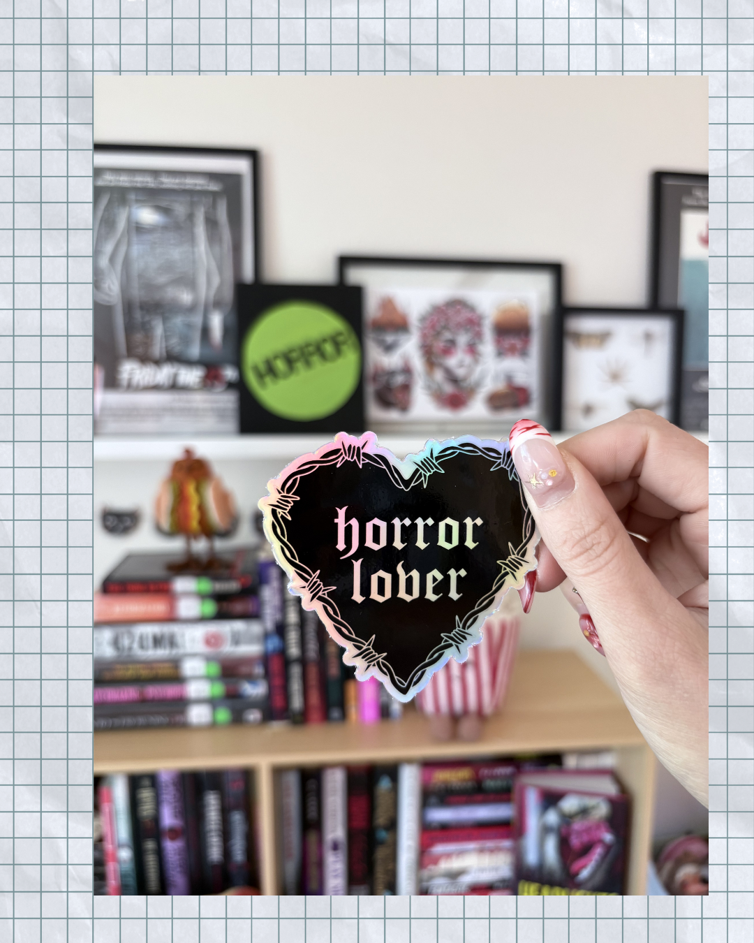 Horror Lover Holographic Sticker