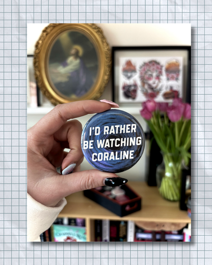 Coraline Button Pin
