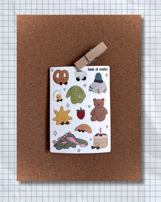 Plushie Lover Sticker Sheet