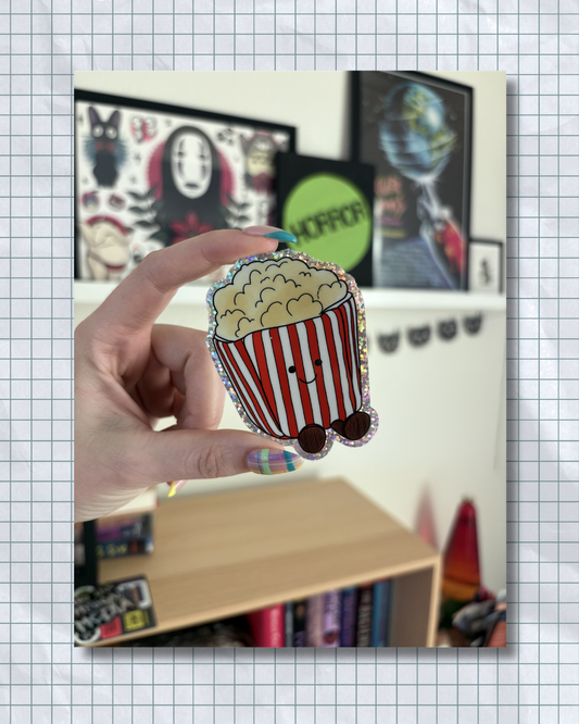 Popcorn Jellycat Glitter Sticker