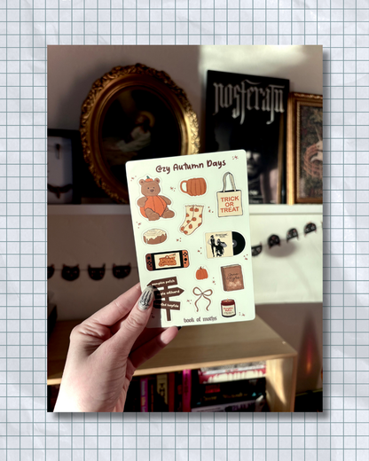 Cozy Autumn Days Sticker Sheet