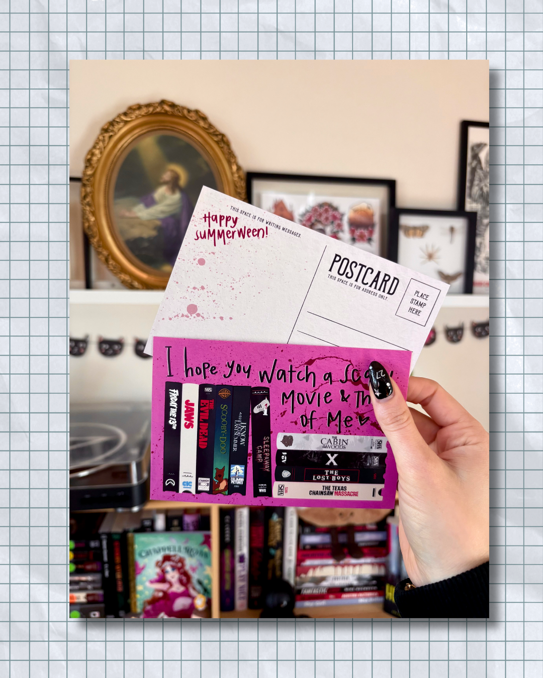 Horror Movie Postcard