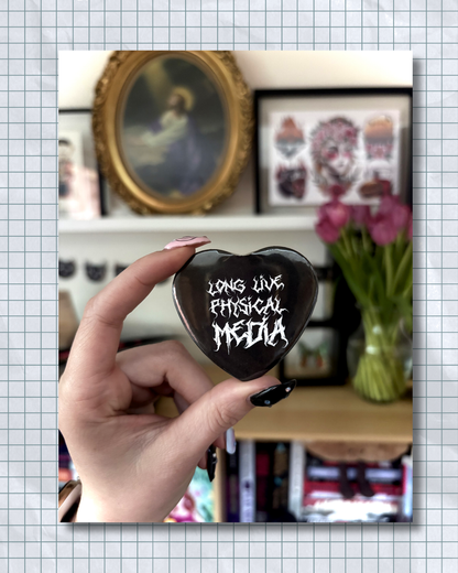 Long Live Physical Media Button Pins