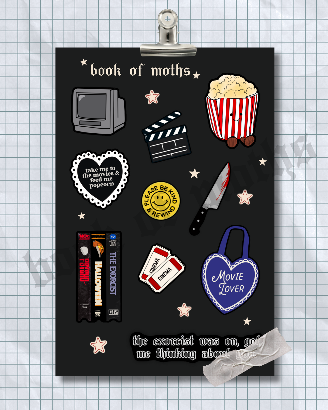 Movie Lover Sticker Sheet