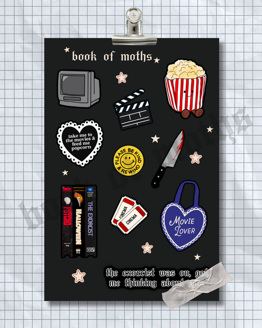 Movie Lover Sticker Sheet