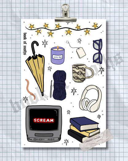 Rainy Day Sticker Sheet