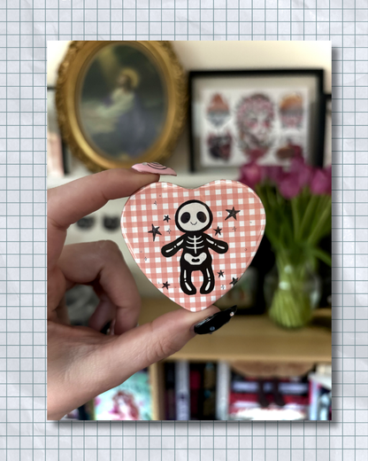 Skeleton Buddy Button Pins